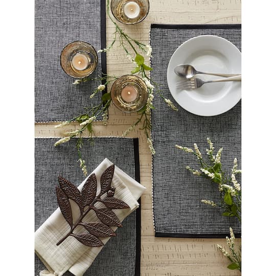 DII® 2-Tone Ribbed Placemats, 6ct.